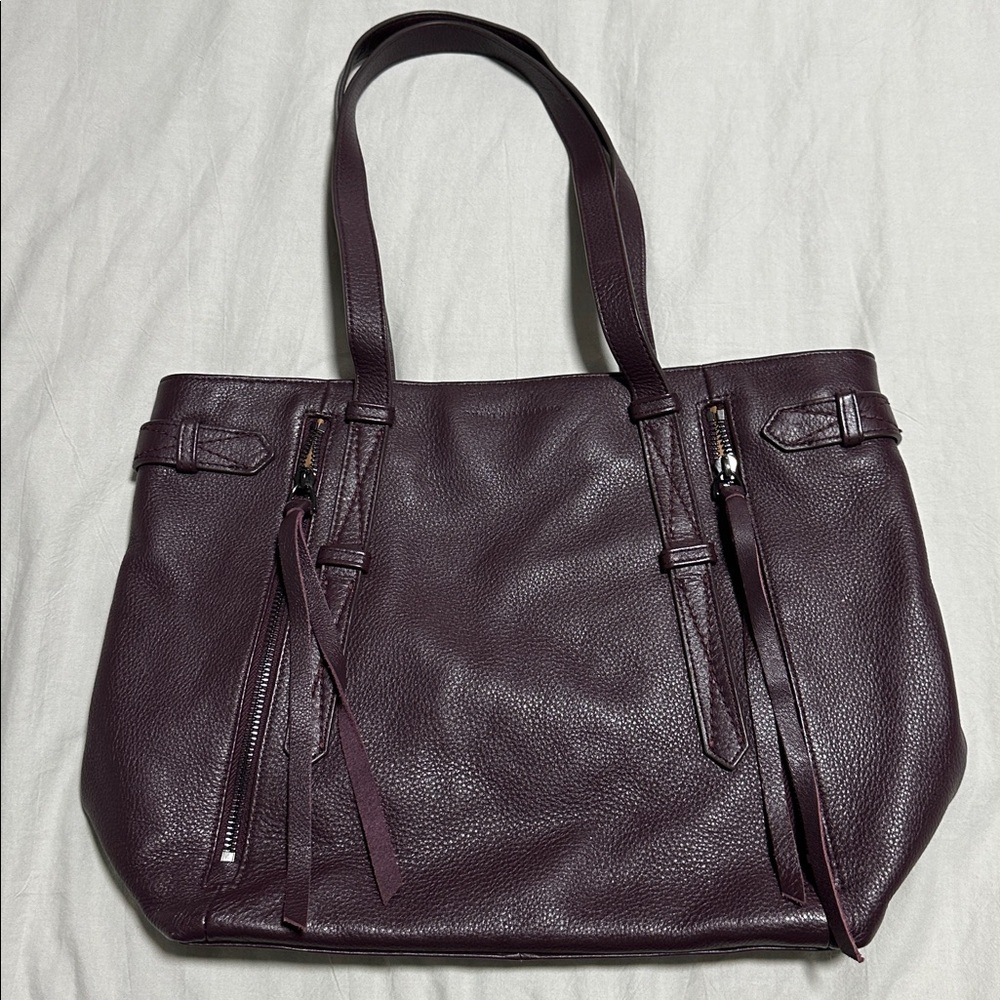 Aimee Kestenberg Purple 100% Genuine Leather Tote Bag